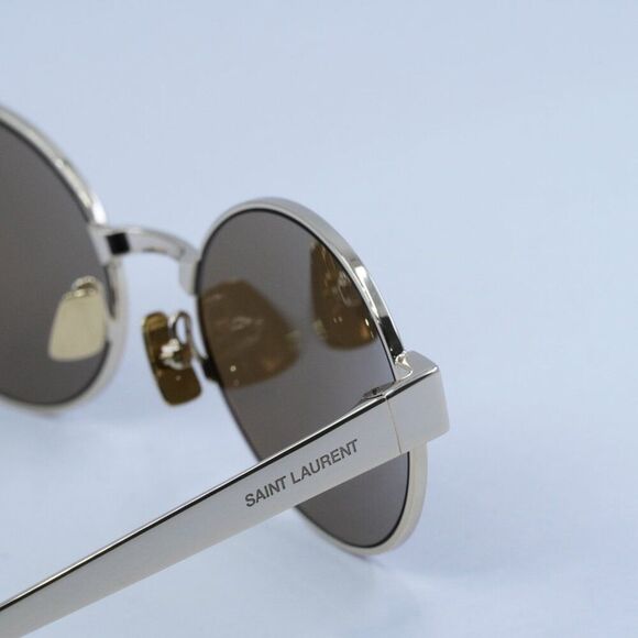 ?️ New Saint Laurent SL692 004 Sunglasses -Gold Frame, Brown Lenses main image 4